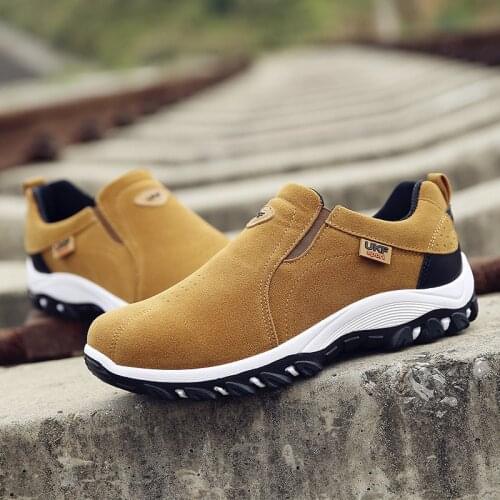 Mens Work Shoes Outdoor Sneakers Men Mesh Shoes Non-slip Wear-resistant Fishing Shoes Male Desert Boots Drop Shipping NanX114