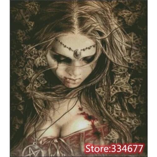 Resting Girl Beauty Sewing kit Top Quality Embroidery Needlework 14CT Unprinted Art Cross Stitch Kits DIY Handmade Decor