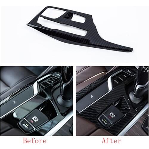 Gear Shift EPB Panel Cover Trim For BMW 5 Series G30 G31 2017-2018 car accessories