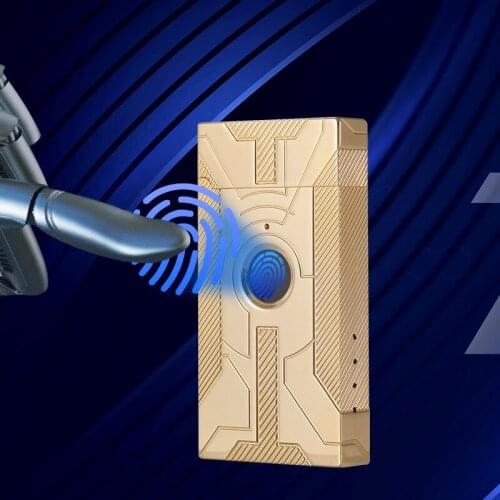 All Copper High-end Loud Sound Double Arc True Fingerprint Pure Copper Steel Tone USB Rechargeable Smoking Torches Lighters