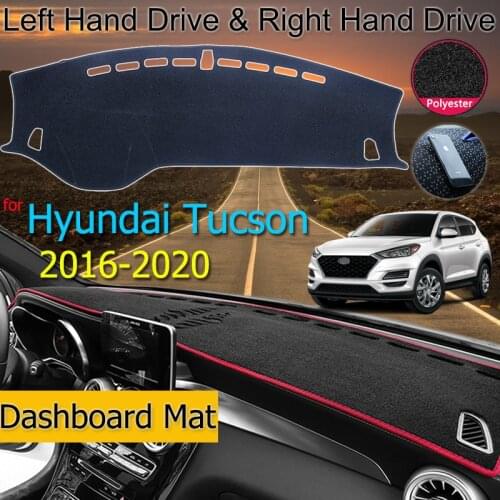 For Hyundai Tucson 2016-2020 TL Anti-Slip Mat Dashboard Cover Pad Sunshade Dashmat Carpet Anti-UV Car Accessories Rug
