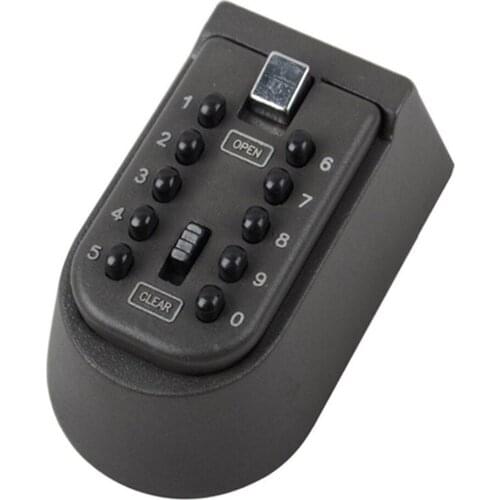 Key Safe Box Wall Hanging Key Code Lock Thickening Iron Key Box Outdoor Wall Mount Spare Lock Holder