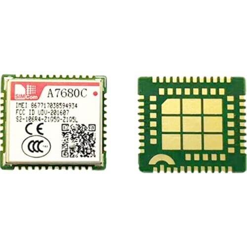 In stock! SIMCOM A7680C 4G Cat1 module LCC+LGA package LTE-TDD/LTE-FDD support FOTA LBS SSL B1 B3 B5 B8 Compatible SIM800C