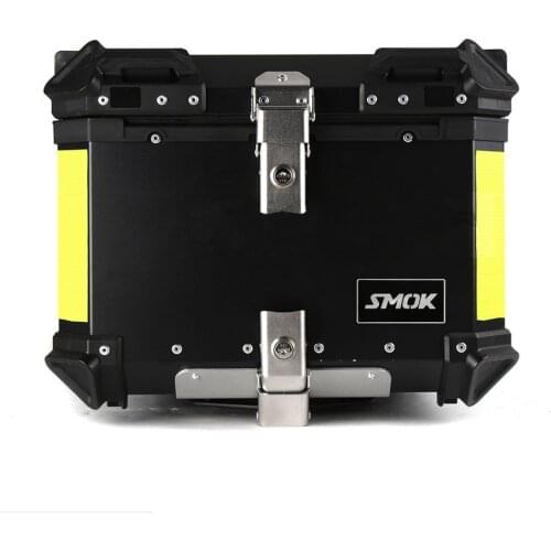 28L 45L Motorcycle Rear Storage Tool Box Luggage Helmet Top Case Trunk Lock Aluminum Removable Waterproof Universal Accessories