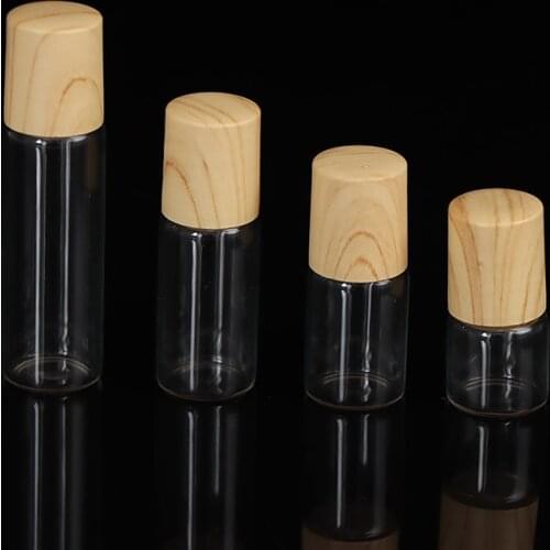 1/2/3/5 ml Roll Bottle Thick Frosted Glass Perfume Bottle Refillable Empty Roller Essential Oils Bottles