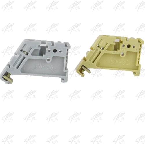10pcs/lot EW-35 universal terminal blocks ending/end stoper DIN Rail End Screw Clamp Terminal Fixed Block Grey