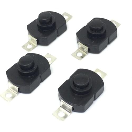 1000pcs push button Switch 1712KD 30V 1A flashlight switch LOCK 17*12*9.5mm Table lamp switch flashlight button switch ON-OFF