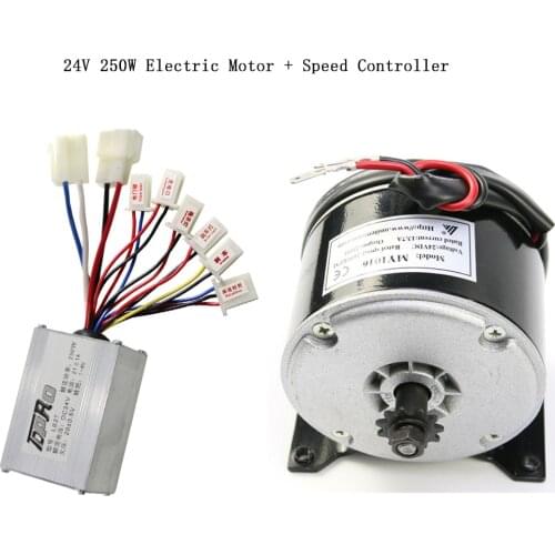 24V 250W Electric Motor + Brushed Speed Controller Box For E Bike Scooters Razor ATV Mini motor Go Kart Buggy