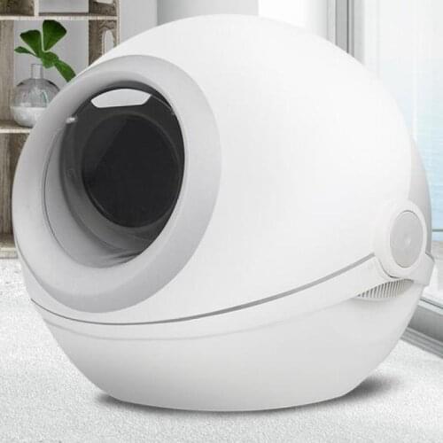 256 Cat Sand Pot Fully Sealed, Splash-proof, Fully Sealed, Large Cat Toilet Semi-automatic Cat Sand Pot, Cat Dung Pot And