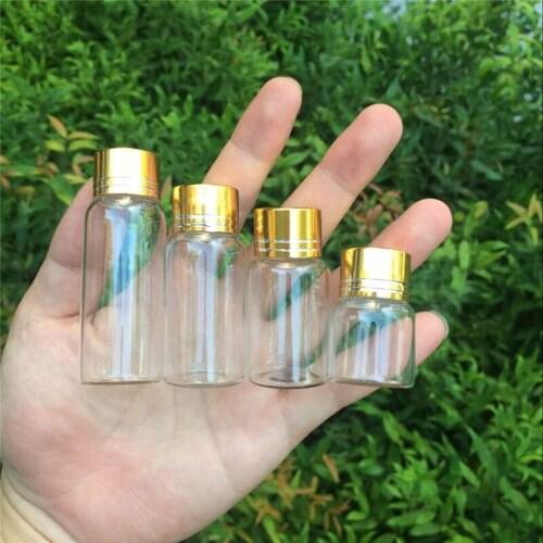 8ml 15ml 20ml 25ml Glass Bottles Decoration Crafts Empty Jars Christmas Gifts 100pcs Hyaline Cosmetic Perfume Vials
