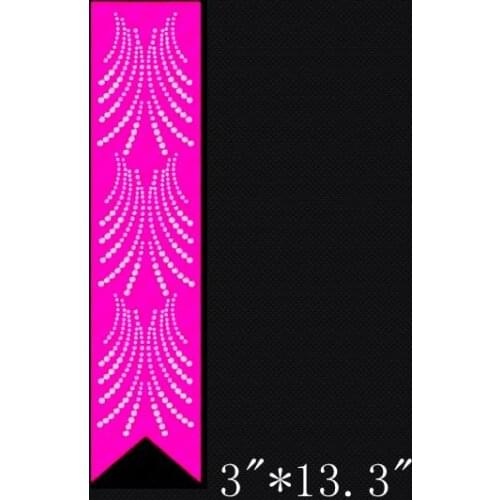 Free shipping Bow Cheer Deco Fan Rhinestone Transfer STrips