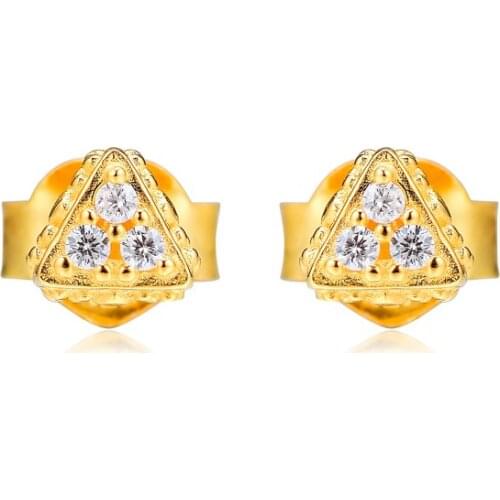 Sparkling Triangles Shine Stud Earring Free Shipping