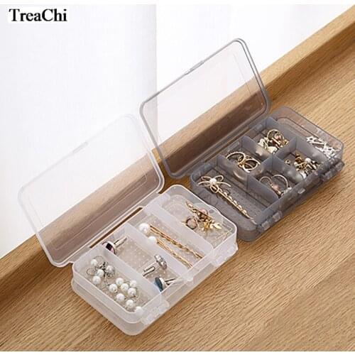 Acrylic Beads Bracelet Jewelry Display Storage Box Container Pearl Flat Tray Beads Rings Holder Organizer with Cover