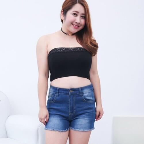 Sexy Women Tube Top Underwear Strapless Bandeau Crop Bra Intimates Clothes Plus Size AIC88