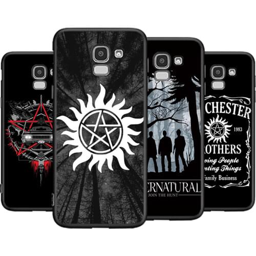 TV Supernatural Logo Cover For Samsung Galaxy J8 J7 Duo J6 J5 Prime J4 Plus J3 J2 Core 2018 2017 2016 Phone Case