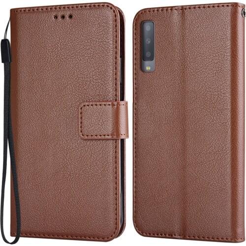 A7 2018 A750 Case Flip Leather Case on For Samsung Galaxy A7 2018 A750F 6'' Cover on For Samsung A7 2018 Back Case Etui