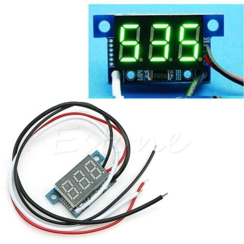 New High quality Mini LED 0-999mA DC 4-30V Digital Panel Ammeter Amp Ampere Meter with Wire