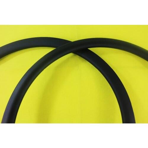 Tubeless compatible 700C 35mm Clincher Carbon Rims 28mm Wide Cyclocross disc brake bike UD matte one rim 28H, one rim 32H