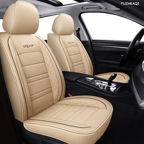 FUZHKAQI leather car seat covers For jeep grand cherokee compass renegade wrangler jk wrangler auto accessories car seats sets