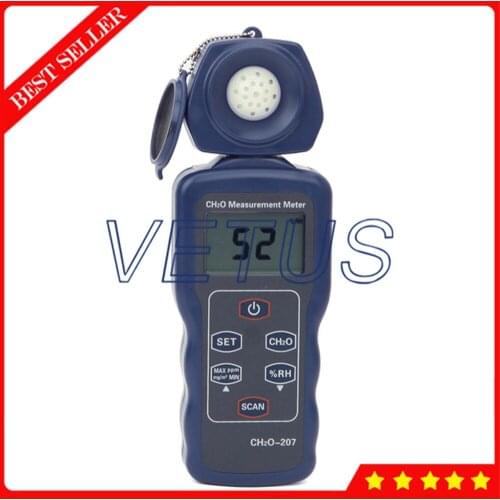 Formaldehyde Air Quality Monitor Meter Tester Gauge SM207 CH2O Gas Tester Detector Precision Range 0-4.00ppm 0-5.00mg/m3