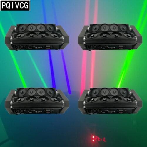 4pcs/lot RGB laser spider lights dmx512 laser lighs spider lamp professional Laser effects equipment stage performance Bar DJ
