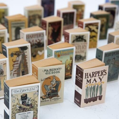 Yoofun 122 Sheets Mini Memo Pad Creative Matchbox Retro Notes Tearable Pocket Notepads Cute Note Paper Office School Supplies