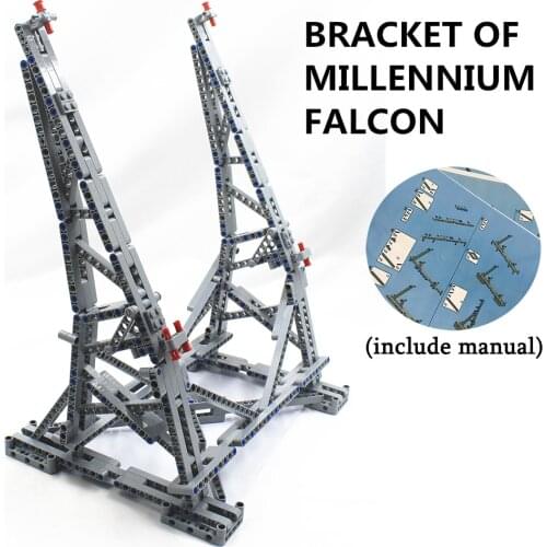 MOC Vertical Display Stand for Millennium Falcon Compatible with lego for No.75192 Ultimate Collectors Model blocks