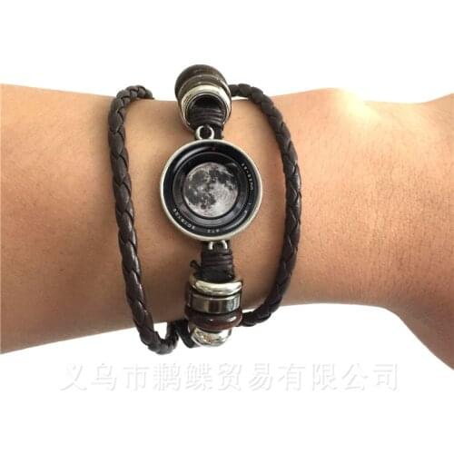 2018 New Trendy Camera Mode Bracelet For Photographers Fashion Photography Handmade Glass Dome Adjustable Bangle Best Gift