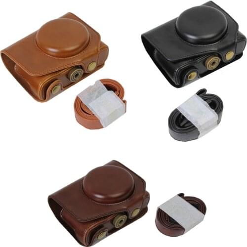 New PU Leather Camera Bag Case Cover For Panasonic LX10 LUMIX LX10 DMC-LX10 Camera video case