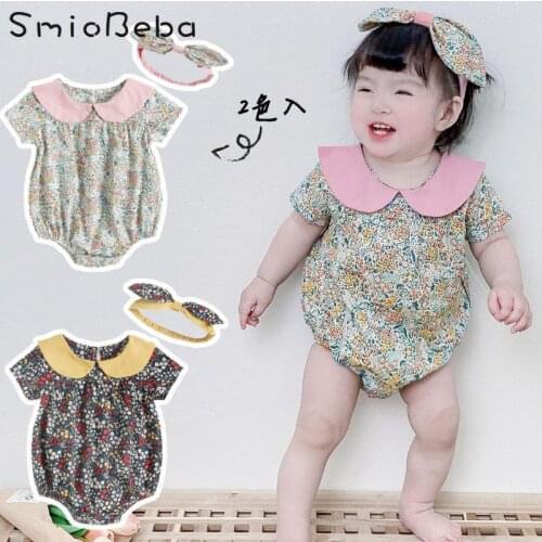 Newborn Clothes Fragmentary Baby Colorful Rompers Summer Girl Kids Pure Cotton Korean Version Kombinezon Dziecko Toddler Costume