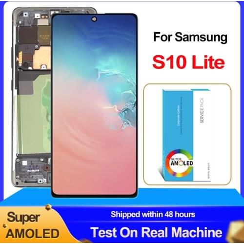 100% Original BROOWE 6.7'' LCD Display For Samsung Galaxy S10 Lite SM-G770F SM-G770F/DS Display Touch Screen Digitizer Assembly