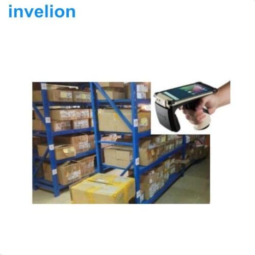 Gun shape portable rugged mobile long range 7m bluetooth uhf rfid handheld reader for warehouse managerment