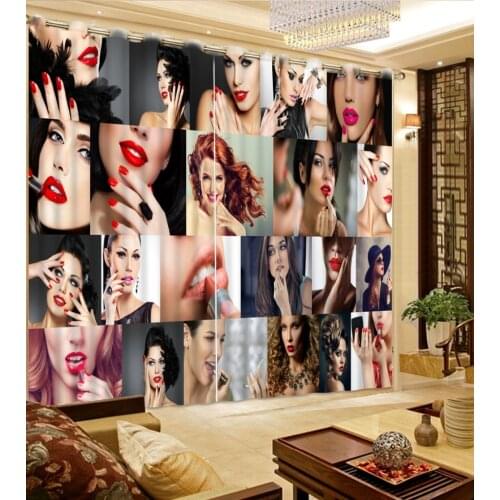 3D Printing Sexy woman Curtains Blackout 3D Curtains For Living room Bedroom Hotel Home Decoration fashion Modern Curtain