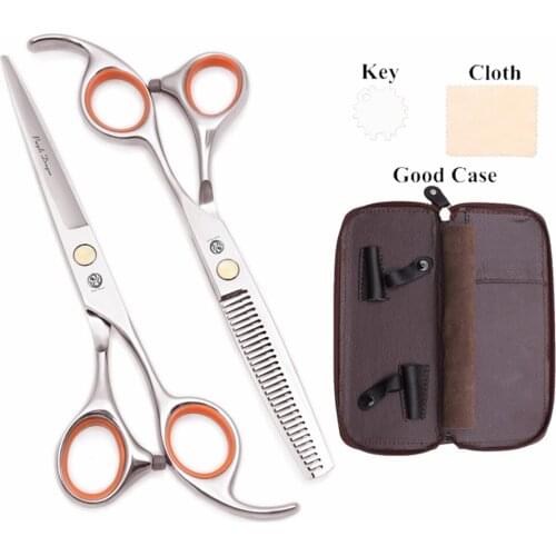 Professional Scissors 6" JP Stainless Purple Dragon Silver Barber Thinning Shears Hair Scissors Add Bag Z1008