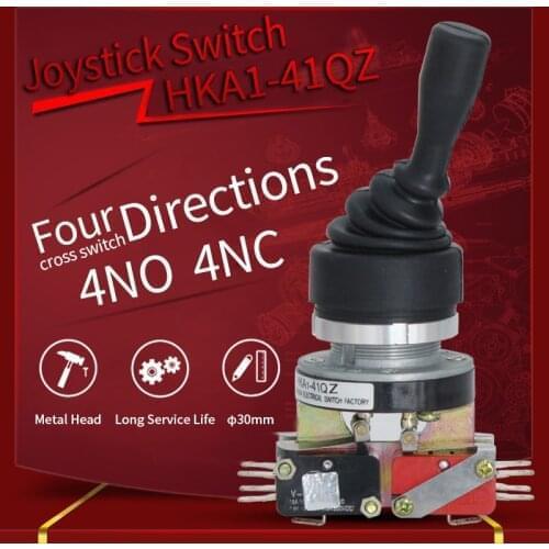 Industrial Joystick Switch 30mm 4Position Rocker Switch Momentary Spring Return Switch Cross Rocker Controller Switch