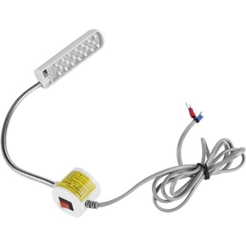 110V-250V Sewing Machine LED Light Industrial Lamp LED Light Work For Sewing Machine Adjustable Magnetic Base Gooseneck Lamp