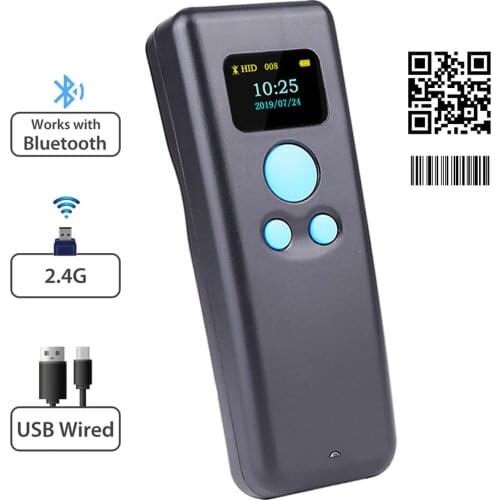 M8L Portable Wireless Barcode Scanner And M8D Mini Bluetooth 1D/2D QR Bar Code Reader PDF417 for IOS Android IPAD