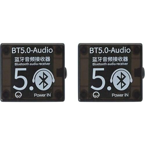 JABS Bluetooth Audio Receiver BT5.0 MP3 Decoder Board Lossless Player Wireless Stereo Music Amplifier Module with Case 2PCS