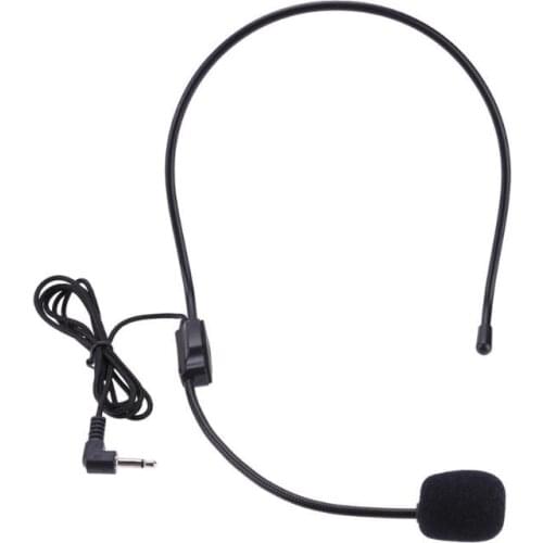 Universal Wired Headset Microphone for Tour Guide Teaching Lecture Portable 3.5mm Jack Condenser Mic For Loudspeaker