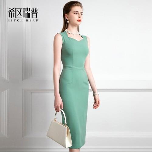 High End Socialite Temperament Dress Womens 2021 New Summer Slim Dress