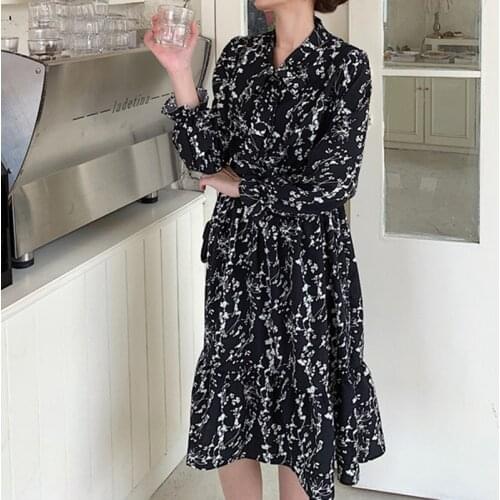 Flecti Women Floral Mini Dress Plunge V-Neck Balloon Sleeve High Waist Sexy Dress Spring Autumn Ladies Holiday Outfits