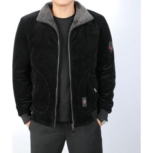 Winter Corduroy Cotton-padded Jacket Male Outdoor Camping Hiking Trekking Warm Coat Men Spring Hunting Fishing Fleece Clothes