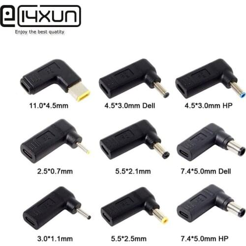 1PCS PD Spoof Adapter Plug Converter USB Type C Female to 3.5*1.35mm 4.0*1.7mm 5.0*3.0mm Male Laptop DC Power Jack Connector