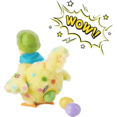 1pcs A Hen Funny Chicken Toy Hen Hen Laying Egg Shocked Joke Gift Child Anti-Stress Gadget Fun Game Indoor Or Outdoor