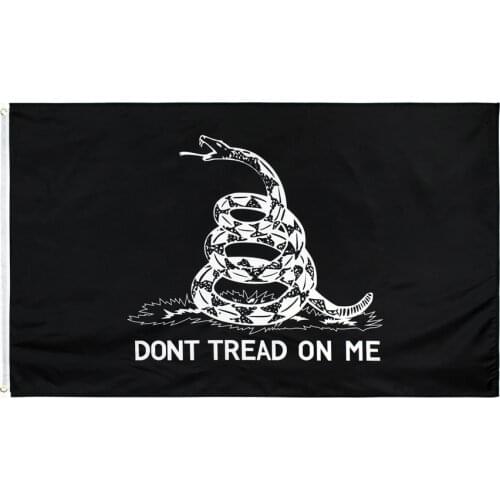3x5ft polyester liberty or death black dont tread on me Tea Party Rattle Snake gadsden flag