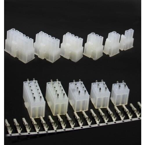 5sets 5557 5569 Auto connector Spacing 4.2MM Terminal/Header/Straight Pin Wire Terminals Electrical Connector Plug for Car Auto