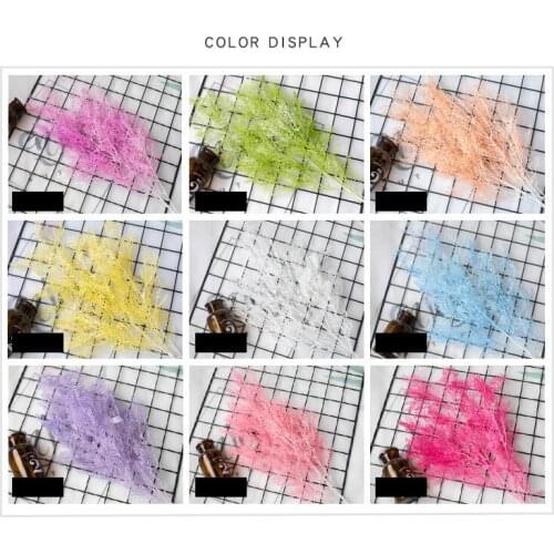 6 Fork Fog Flower Wedding Smog Sage Decoration Flower Arrangement With Grass Pine Needle Grass Simulation Fog