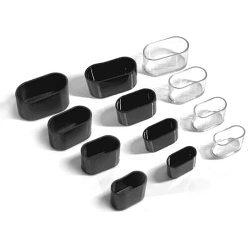 8pcs Oval Anti slip table leg cap Sock silicone chair foot cover Pad Wood Floor Protector Pipe hole Plug Furniture accessories