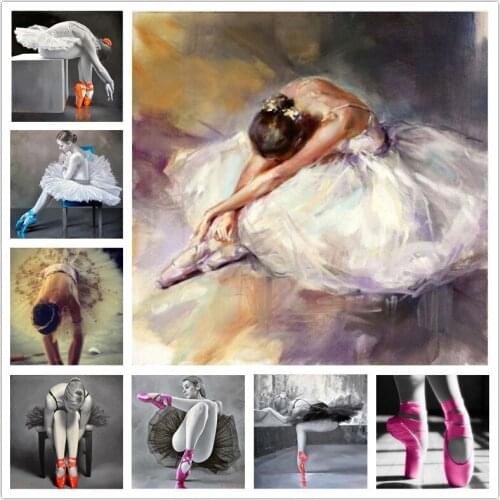 Full diamond 5D DIY diamond painting elegant ballerina and shoes diamond embroidery cross stitch kit diamond mosaic picture art
