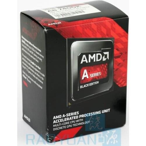 AMD Box A6-Series A6-7400K A6 7400 A6 7400K Dual Core 3.5G 65W AD740KYBI23JA Socket FM2+ with CPU cooling fan